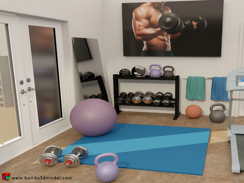 build-a-3d-model-home gym