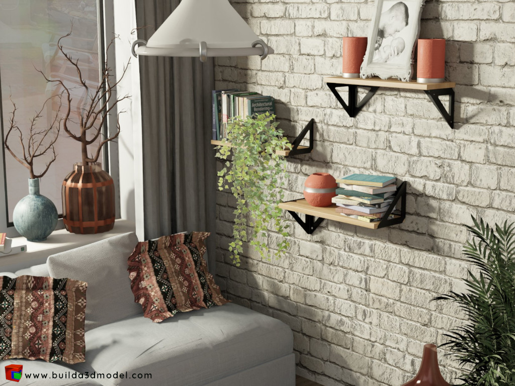 build-a-3d-model-sunny room 2